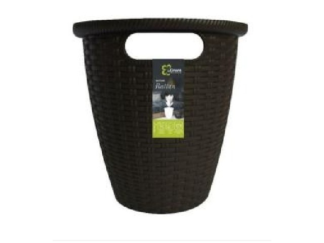 Кашпо Rattan D 470 мм 50 л с внутр горшком 27 л горький шоколад 6216